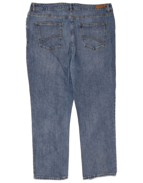 Fat Face Womens Girlfriend High Waist Slim Jeans UK 18 XL W38 L28 Blue