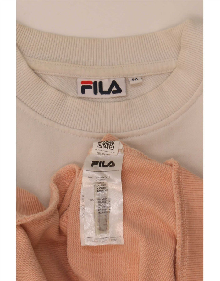 Fila Womens Graphic Sweatshirt Jumper UK 14 Medium Multicoloured