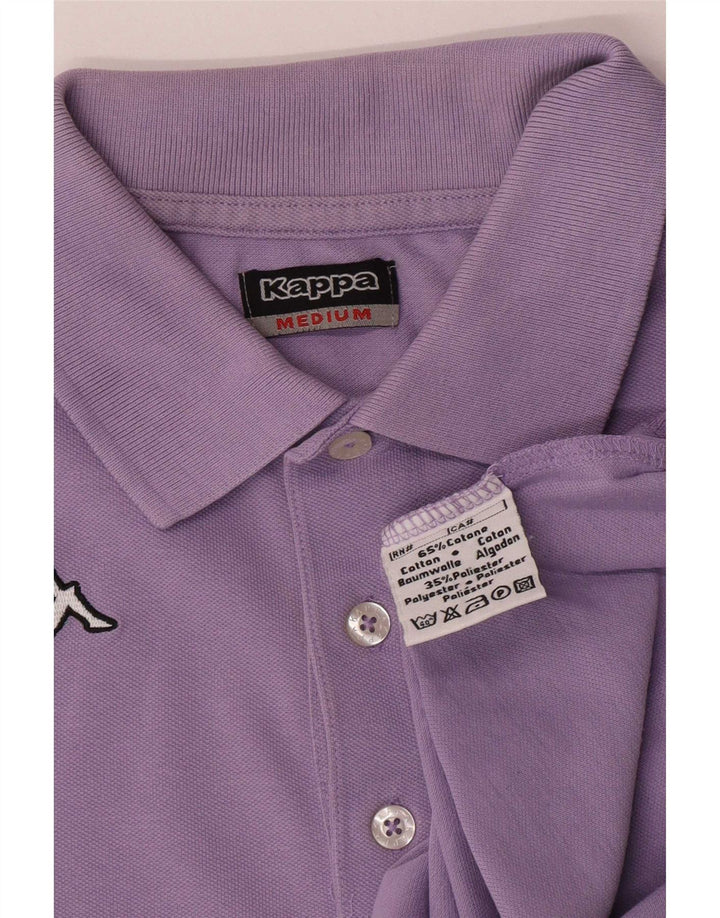 Kappa Mens Polo Shirt Medium Purple Cotton