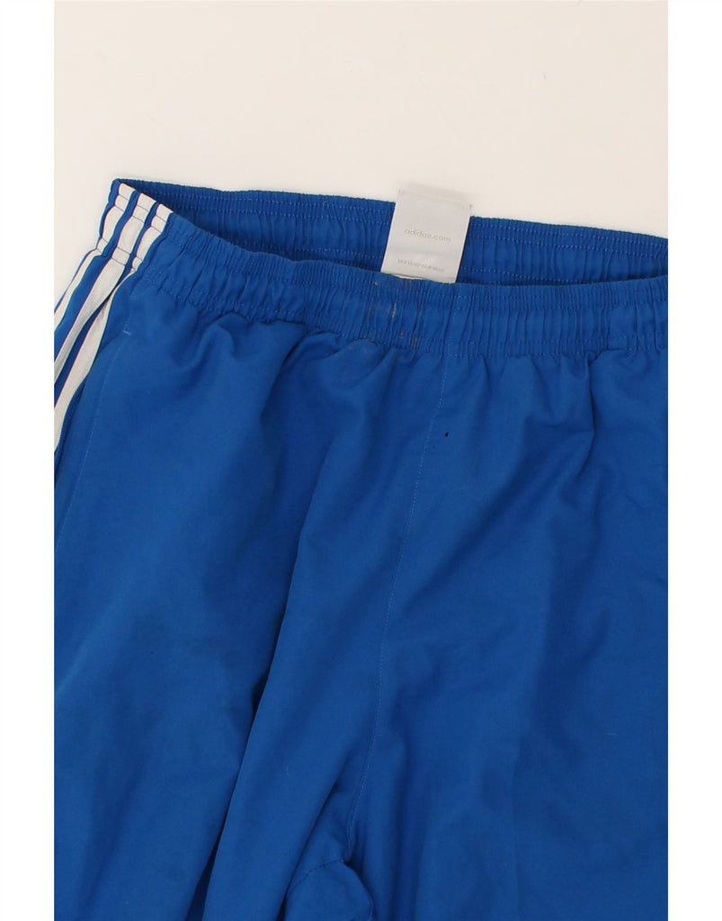 ADIDAS Mens Tracksuit Trousers Joggers UK 36 Small Blue Polyester | Vintage Adidas | Thrift | Second-Hand Adidas | Used Clothing | Messina Hembry 