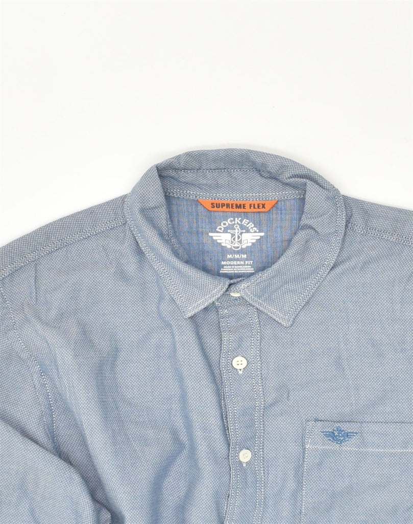 DOCKERS Mens Modern Fit Shirt Medium Blue Cotton | Vintage Dockers | Thrift | Second-Hand Dockers | Used Clothing | Messina Hembry 