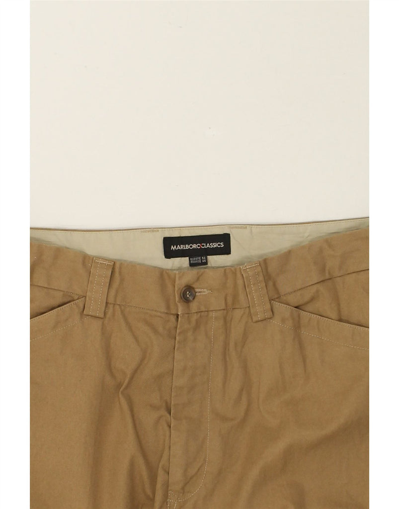 MARLBORO CLASSICS Mens Straight Casual Trousers IT 54 2XL W38 L32 Beige | Vintage Marlboro Classics | Thrift | Second-Hand Marlboro Classics | Used Clothing | Messina Hembry 