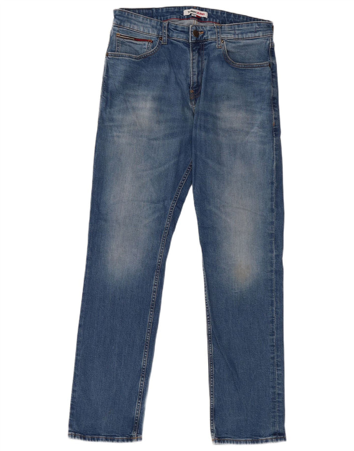 Tommy Hilfiger Mens Ryan Regular Straight Jeans W32 L32 Blue Cotton