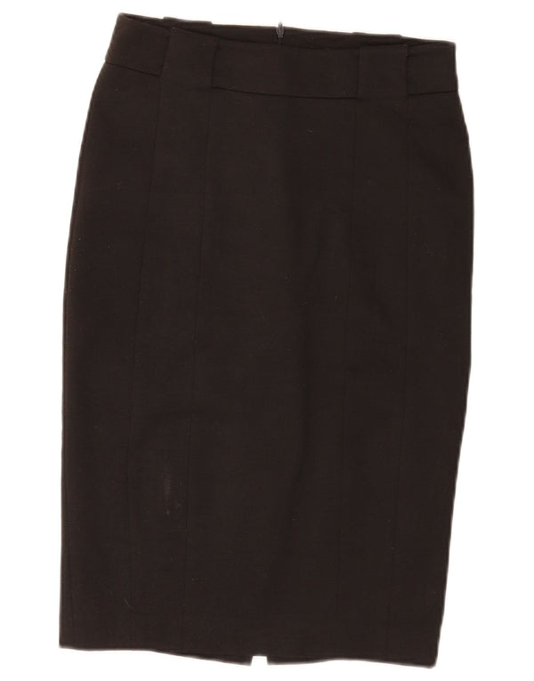 Zara Womens Pencil Skirt Small W26 Black Polyester