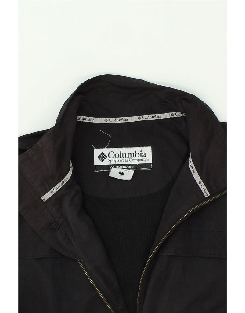 COLUMBIA Mens Bomber Jacket UK 40 Large Black Polyester | Vintage Columbia | Thrift | Second-Hand Columbia | Used Clothing | Messina Hembry 