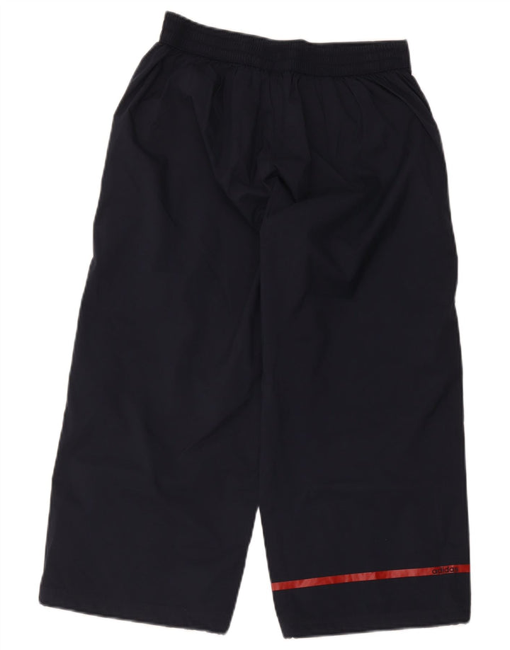 Adidas Mens Capri Tracksuit Trousers Medium Navy Blue Polyester