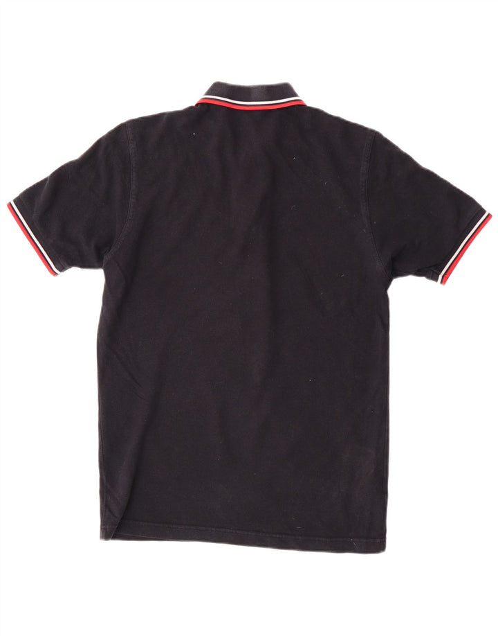 Fred Perry Mens Slim Fit Polo Shirt Small Black Cotton
