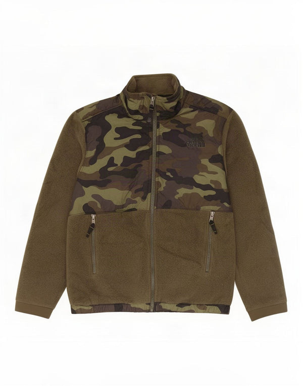 The North Face Boys Fleece Jacket 10-11 Years Medium Khaki Camouflage