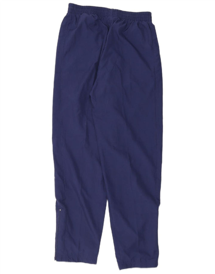 REEBOK Womens Tracksuit Trousers UK 12 Medium Navy Blue Polyester