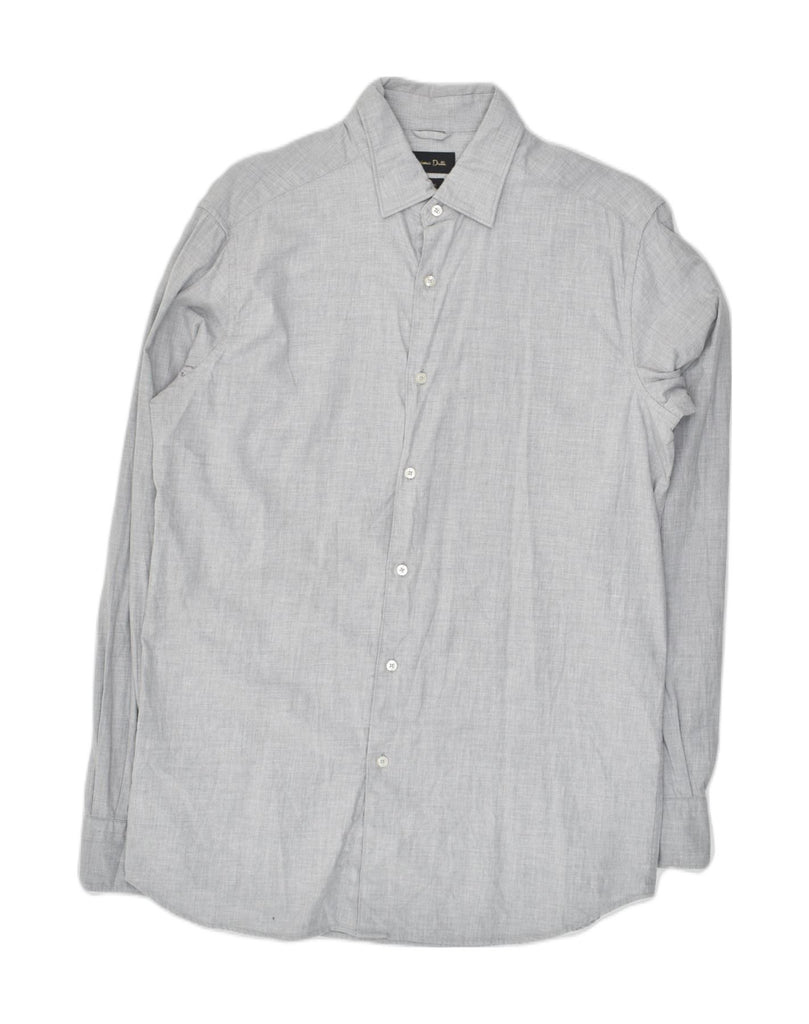 MASSIMO DUTTI Mens Finest Fabric Shirt Medium Grey Cotton | Vintage Massimo Dutti | Thrift | Second-Hand Massimo Dutti | Used Clothing | Messina Hembry 