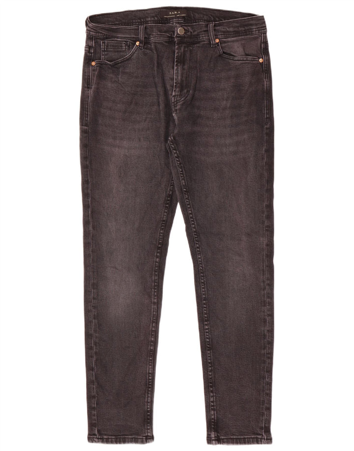 Zara Mens Slim Jeans EU 46 XL W36 L30 Grey