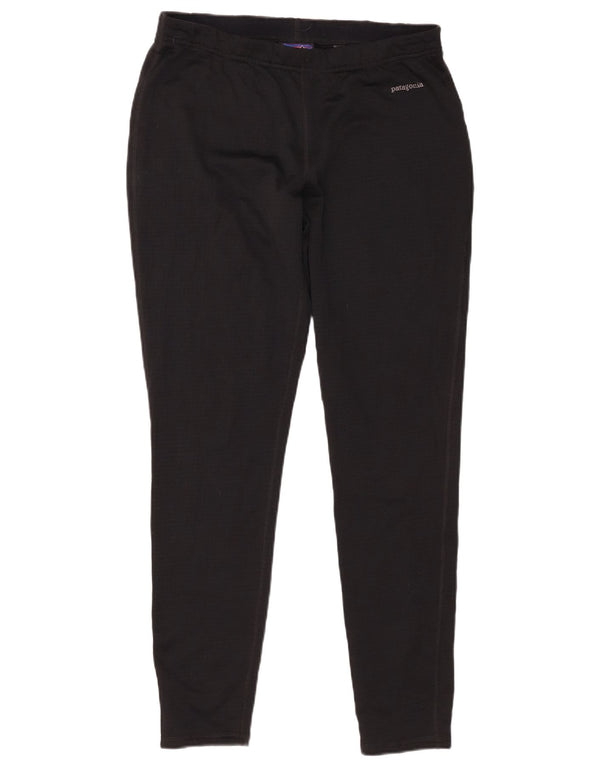 Patagonia Womens Polartec Leggings UK 16 Large Black Polyester