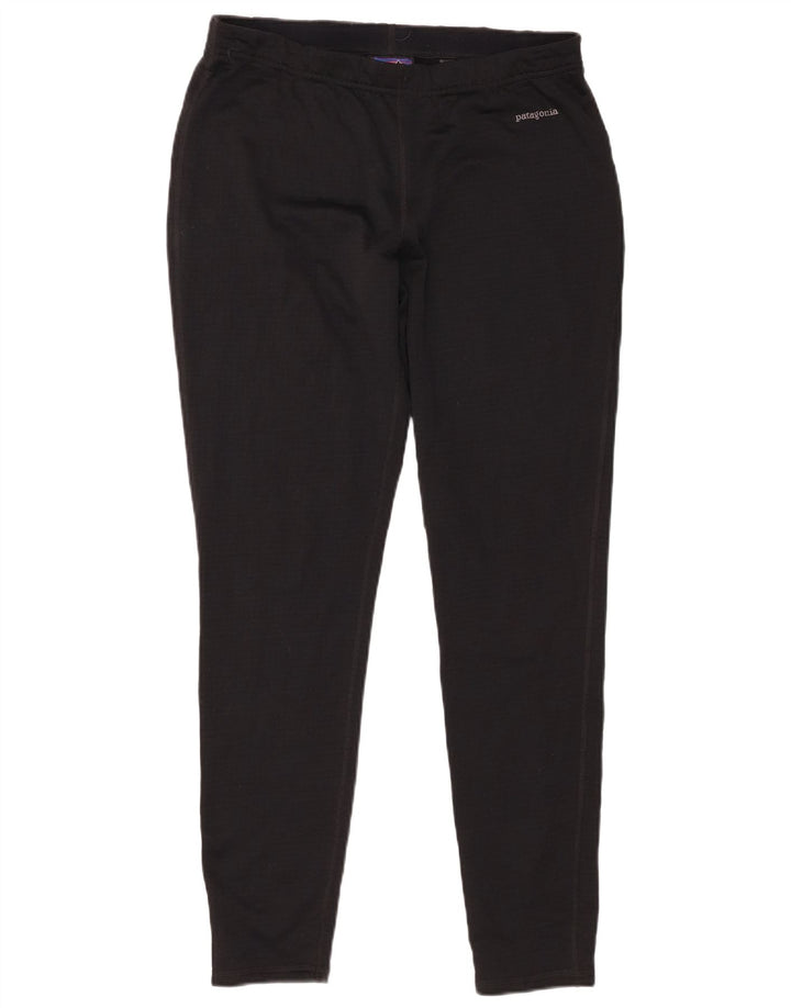 Patagonia Womens Polartec Leggings UK 16 Large Black Polyester