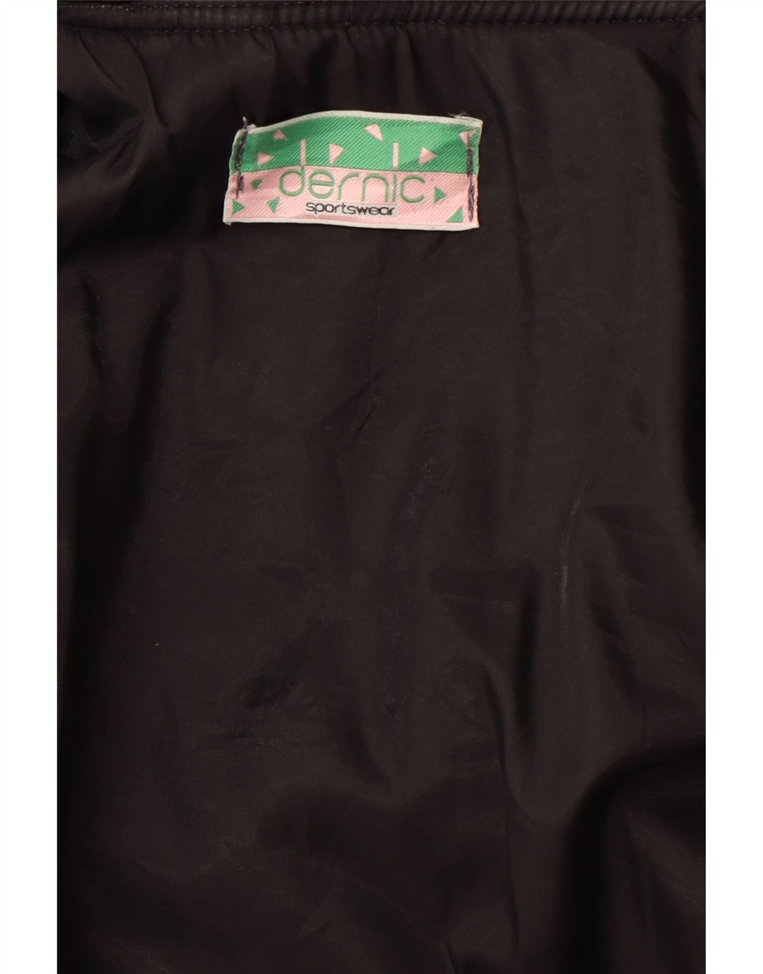 DERNIC Mens Alaska Naval Base Graphic Bomber Jacket UK 40 Large Black 80s