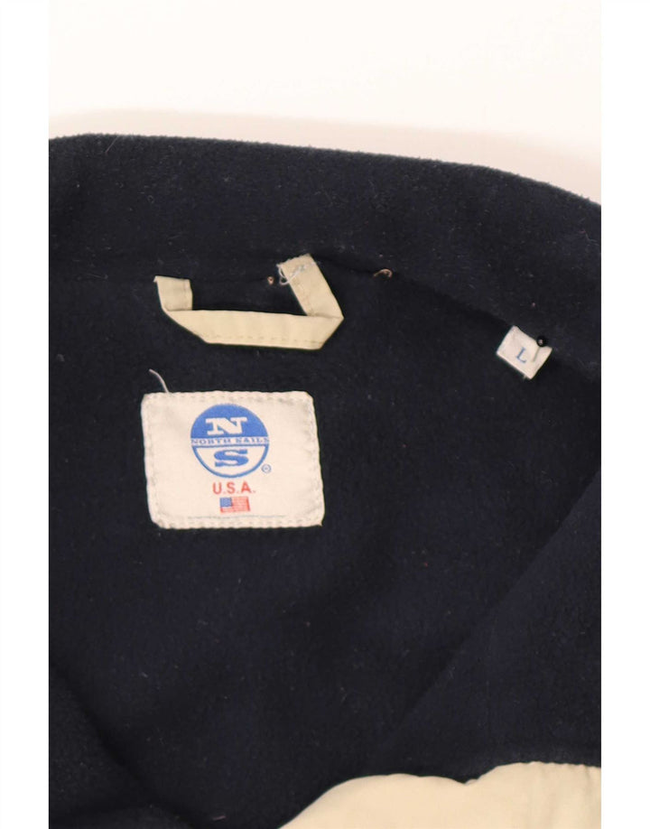 North Sails Mens Bomber Padded Jacket UK 40 Large Khaki Polyamide
