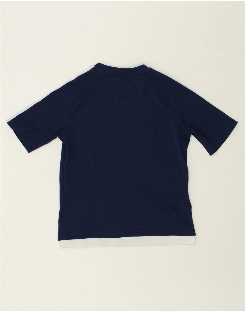 ADIDAS Boys Graphic T-Shirt Top 11-12 Years Navy Blue Polyester | Vintage Adidas | Thrift | Second-Hand Adidas | Used Clothing | Messina Hembry 