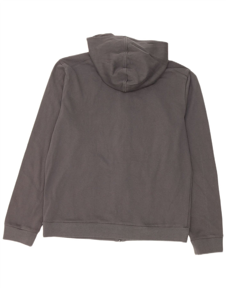 Hugo Boss Mens Zip Hoodie Sweater XL Grey Cotton