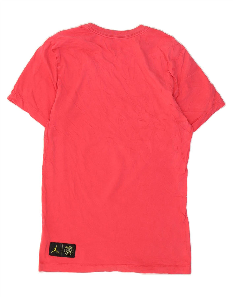 JORDAN Mens Paris Graphic T-Shirt Top XS Red Cotton Vintage Jordan and Second-Hand Jordan from Messina Hembry 