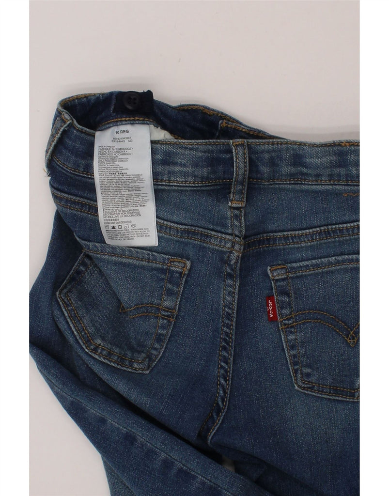 LEVI'S Girls Bootcut Jeans 9-10 Years W26 L24 Blue Cotton Vintage Levi's and Second-Hand Levi's from Messina Hembry 