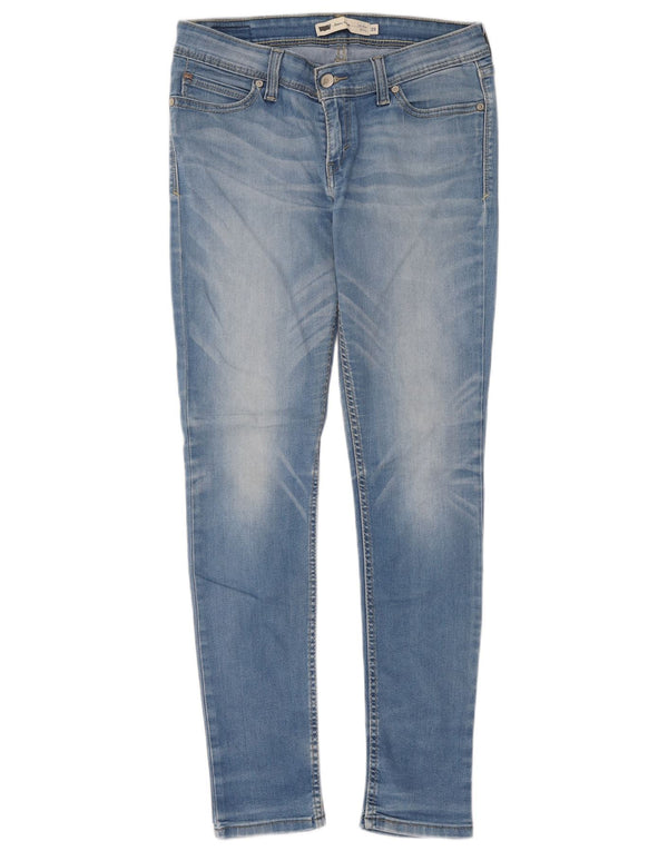 Levi's Womens Demi Curve Low Waist Skinny Jeans W29 L32 Blue Cotton
