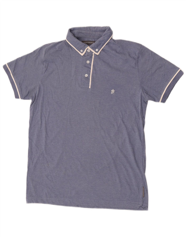 French Connection Mens Polo Shirt Small Blue Cotton