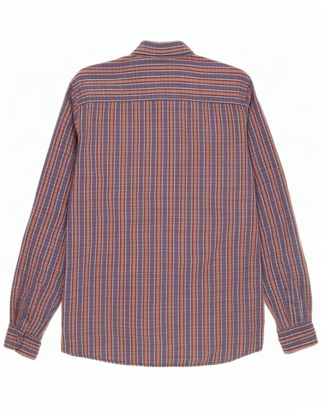 Jack & Jones Mens Shirt Medium Blue Check Cotton