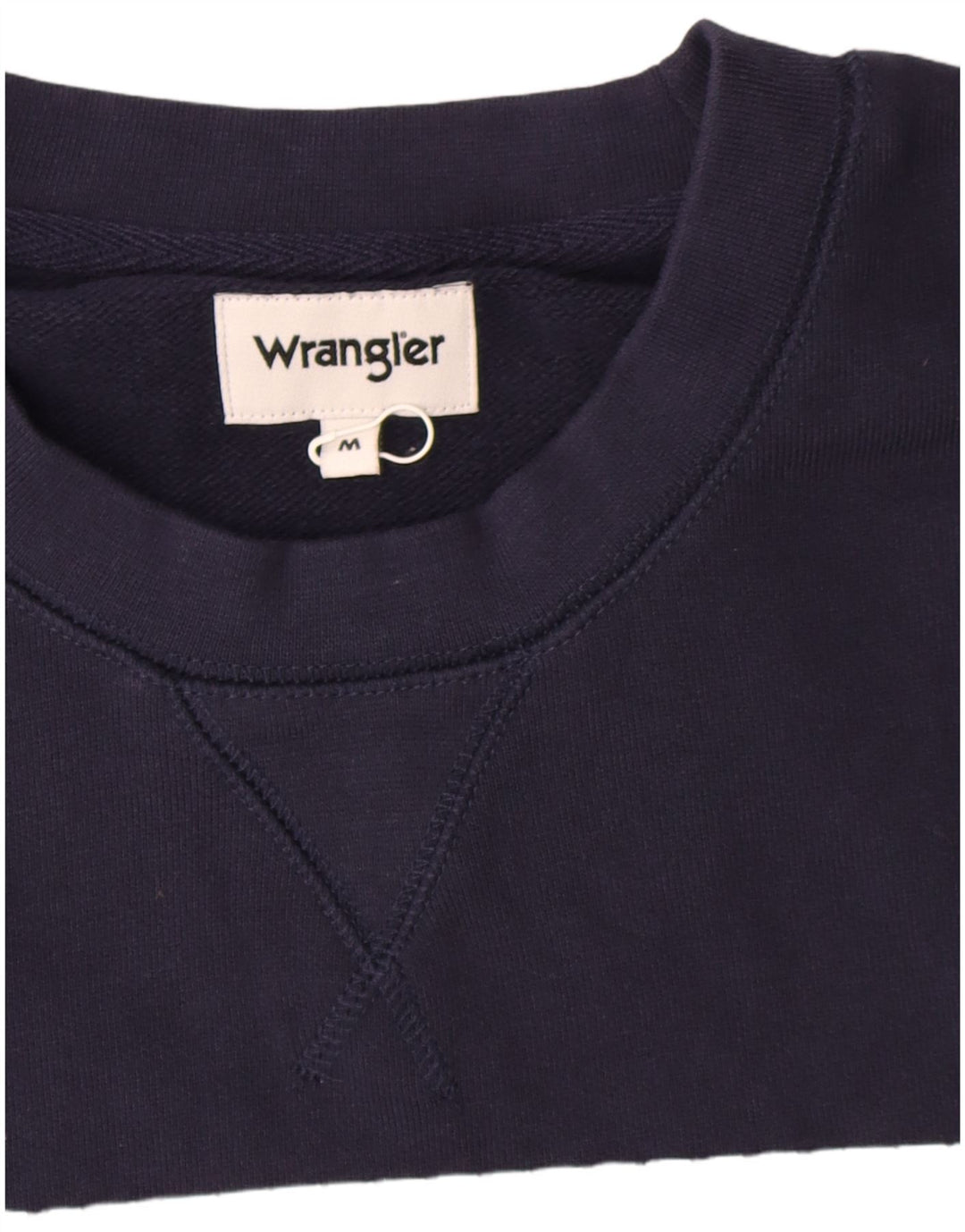 Wrangler Mens Graphic Sweatshirt Jumper Medium Navy Blue Cotton