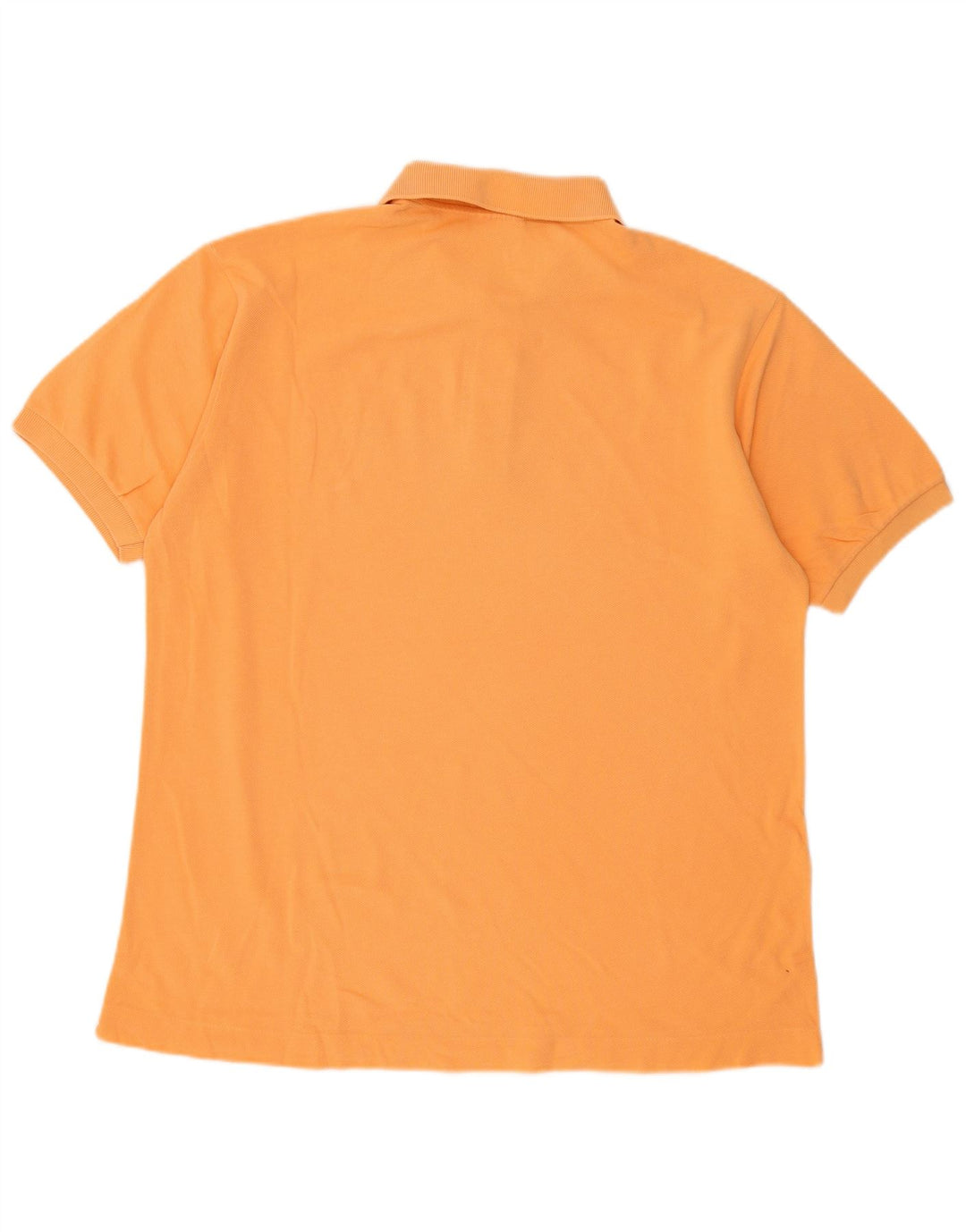 LACOSTE Mens Polo Shirt Size 5 Large Orange Cotton