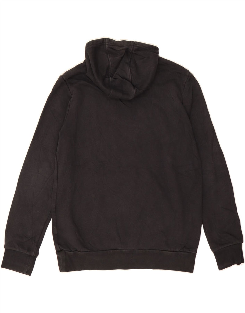 ADIDAS Boys Hoodie Jumper 13-14 Years Black Cotton Vintage Adidas and Second-Hand Adidas from Messina Hembry 