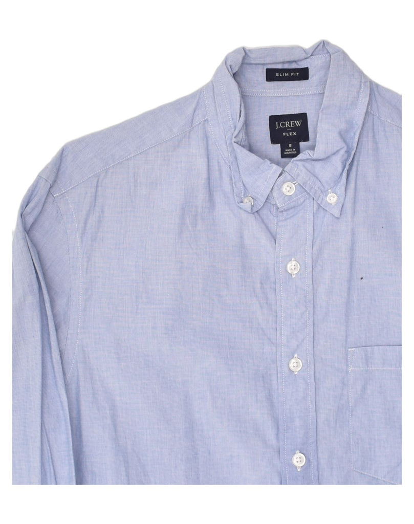 J. CREW Mens Slim Fit Shirt Small Blue Cotton | Vintage J. Crew | Thrift | Second-Hand J. Crew | Used Clothing | Messina Hembry 