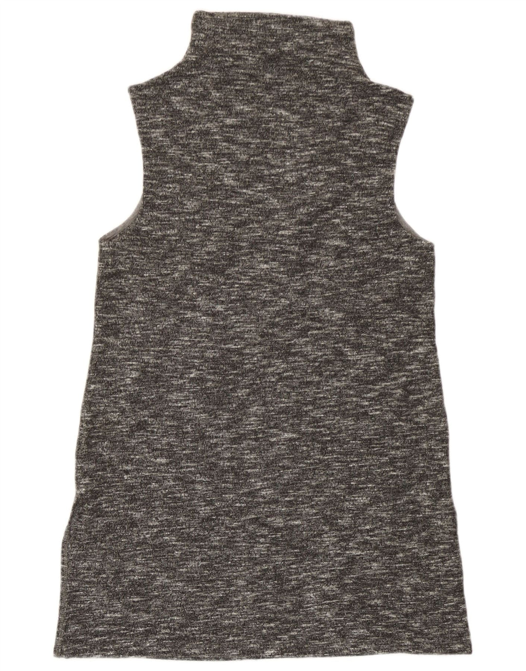 Benetton Womens Sleeveless Shift Dress UK 8 Small Grey Flecked