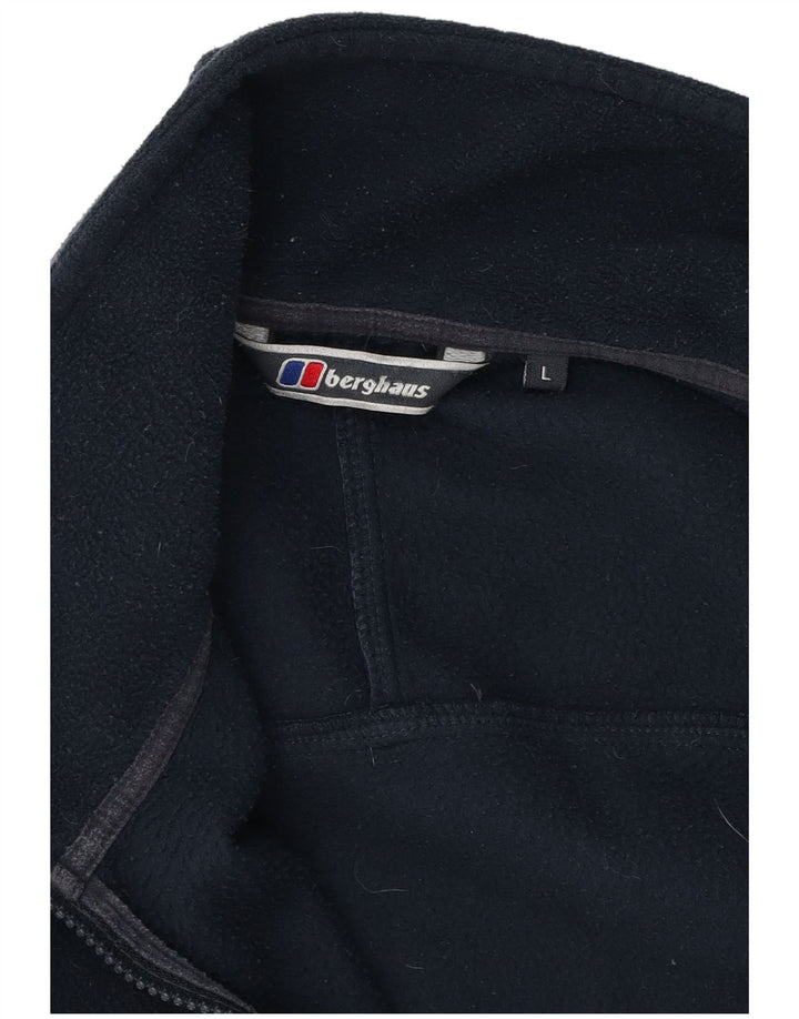 Berghaus Mens Fleece Jacket UK 40 Large Navy Blue Polyester