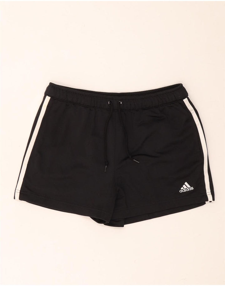 ADIDAS Womens Sport Shorts UK 10 Small Black Polyester