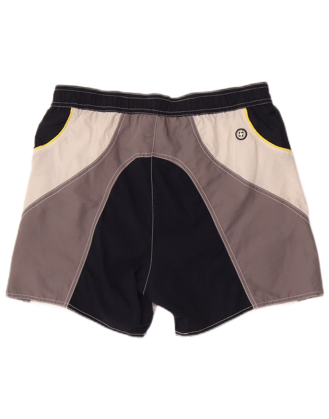 Colmar Mens Graphic Swimming Shorts IT 50 Large  Grey Colourblock Polyester
