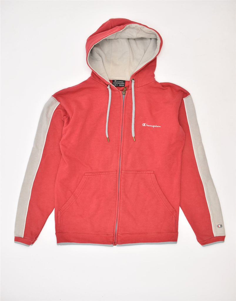 CHAMPION Boys Graphic Zip Hoodie Sweater 13-14 Years Red Cotton | Vintage | Thrift | Second-Hand | Used Clothing | Messina Hembry 