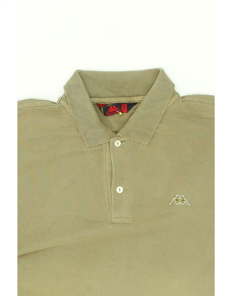 KAPPA Mens Polo Shirt Large Green Cotton | Vintage Kappa | Thrift | Second-Hand Kappa | Used Clothing | Messina Hembry 