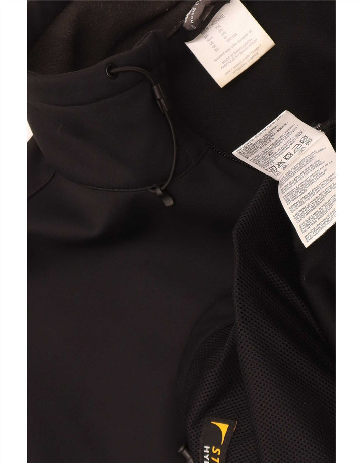Jack Wolfskin Mens Windbreaker Jacket UK 48 2XL Black Polyester