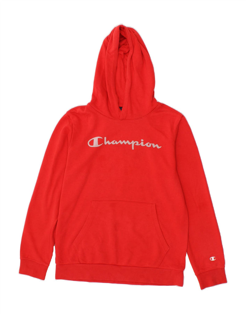 CHAMPION Boys Graphic Hoodie Jumper 13-14 Years XL  Red Vintage Champion and Second-Hand Champion from Messina Hembry 