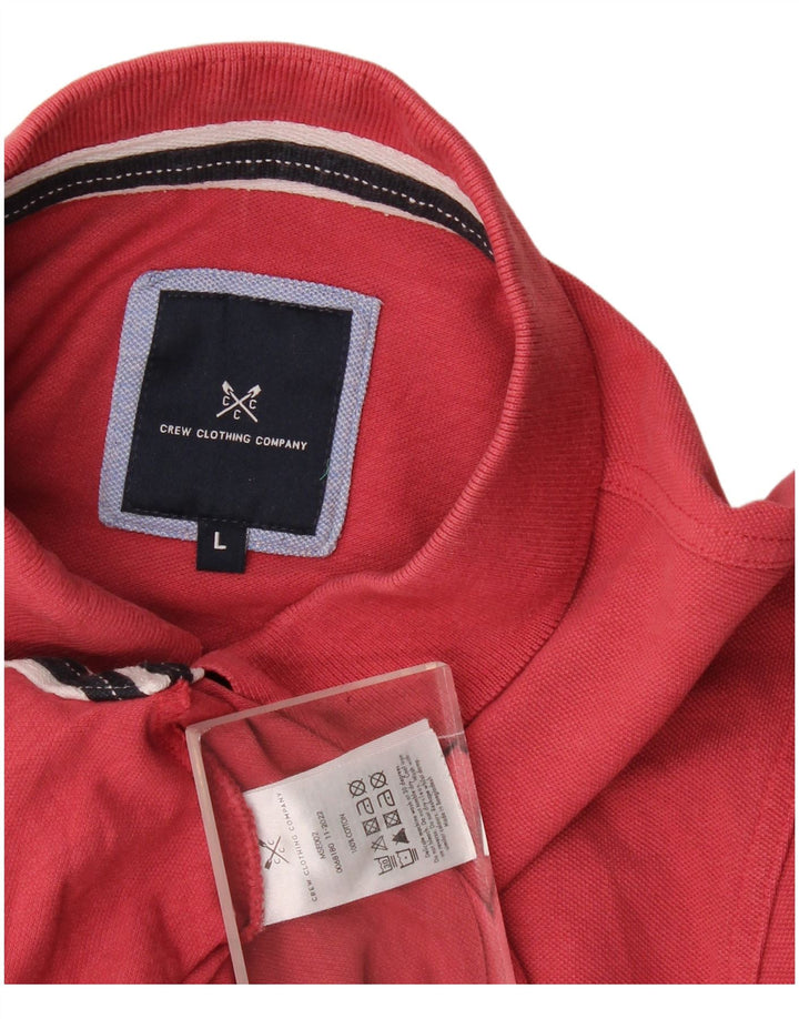 Crew Clothing Mens Polo Shirt Large Red Cotton