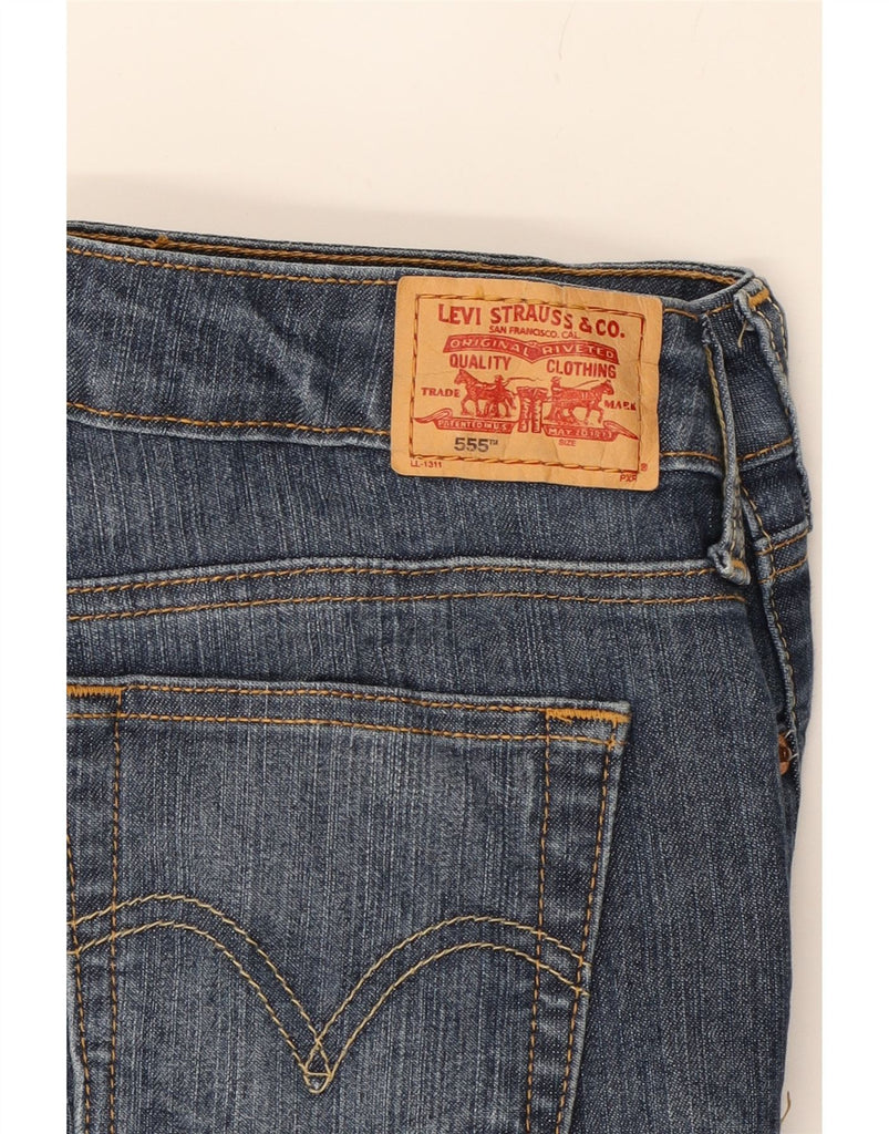 LEVI'S Womens 555 Bootcut Jeans W28 L32 Blue Cotton Vintage Levi's and Second-Hand Levi's from Messina Hembry 