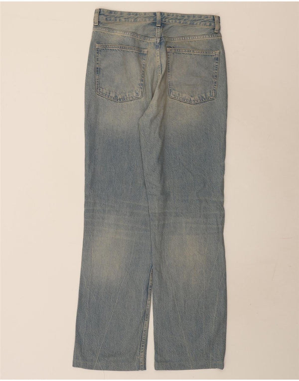 Zara Womens High Waist Straight Jeans EU 40 Medium W30 L31 Blue Cotton