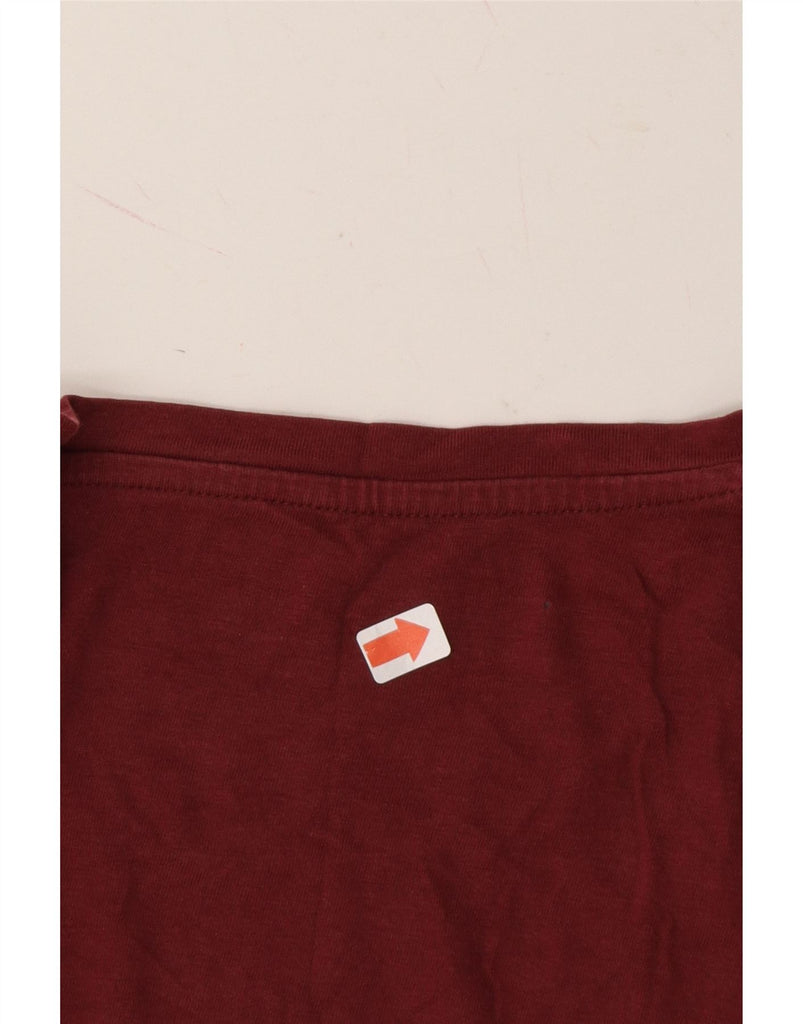 JACK & JONES Mens T-Shirt Top Large Burgundy Cotton Vintage Jack & Jones and Second-Hand Jack & Jones from Messina Hembry 