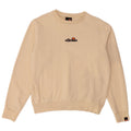 ELLESSE Womens Graphic Oversized Sweatshirt Jumper UK 10 Small Beige