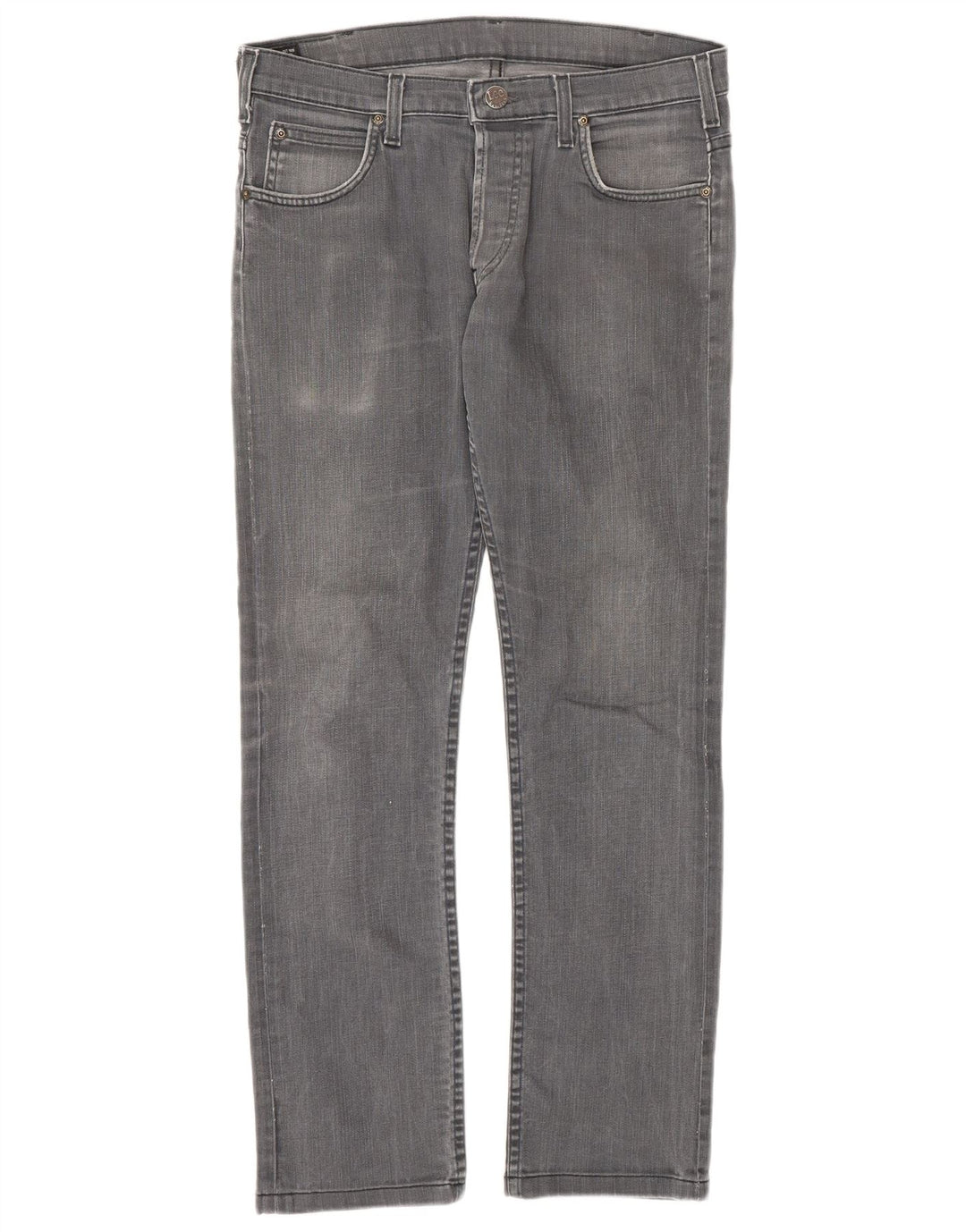 Lee Mens Powell Slim Jeans W30 L29 Grey Cotton