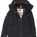 Superdry Mens Hooded Windbreaker Jacket UK 36 Small Navy Blue Nylon