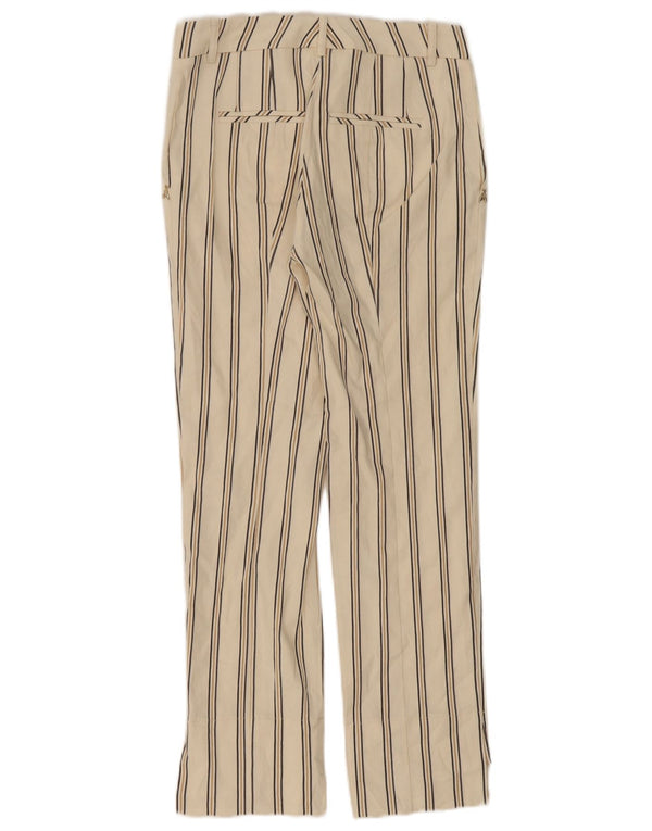 Patrizia Pepe Womens Chino Trousers IT 42 Medium W28 L27 Off White Linen