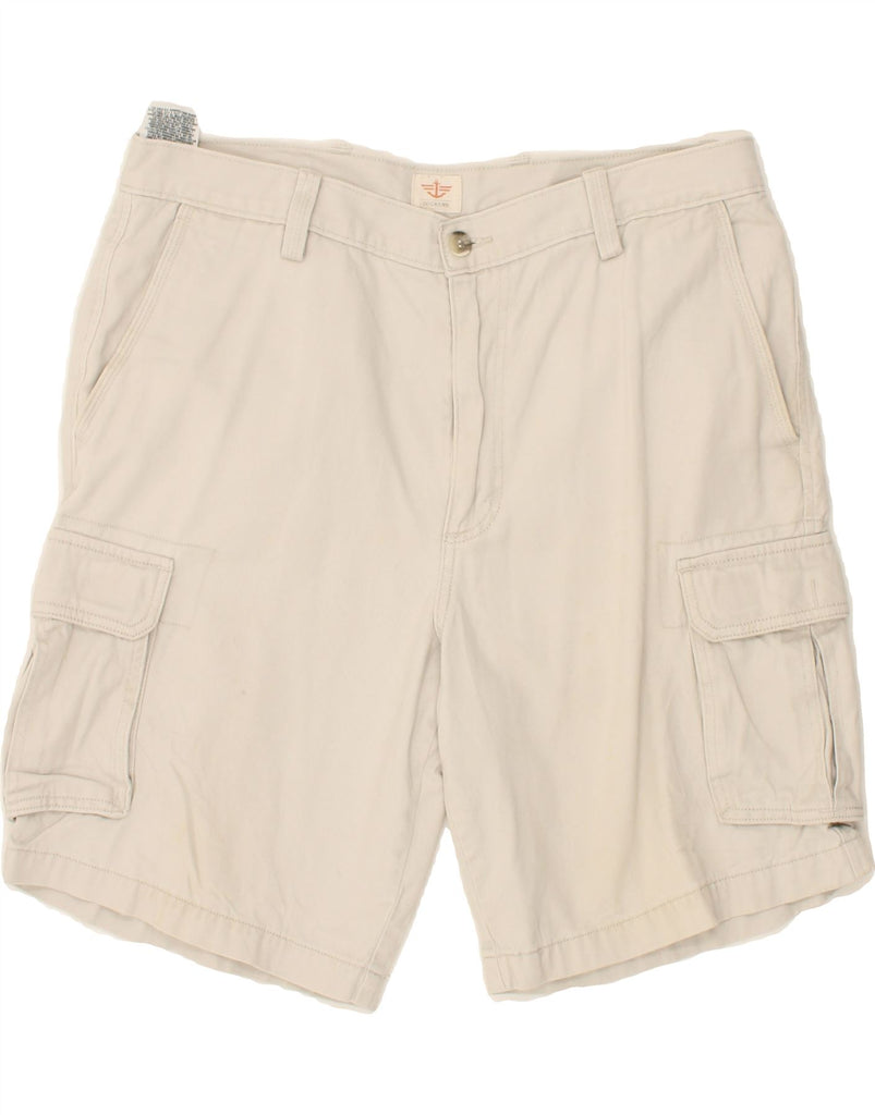 DOCKERS Mens Cargo Shorts W36 Large  White Cotton Vintage Dockers and Second-Hand Dockers from Messina Hembry 