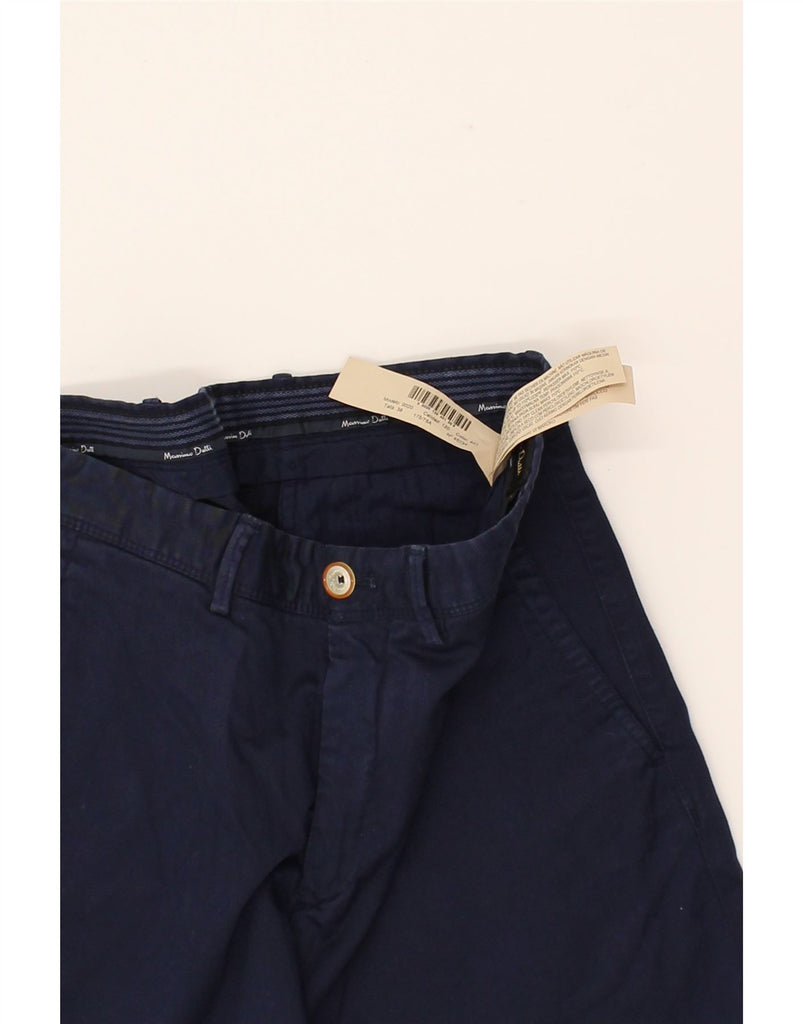 MASSIMO DUTTI Womens Slim Chino Trousers EU 38 Small W30 L31 Navy Blue Vintage Massimo Dutti and Second-Hand Massimo Dutti from Messina Hembry 