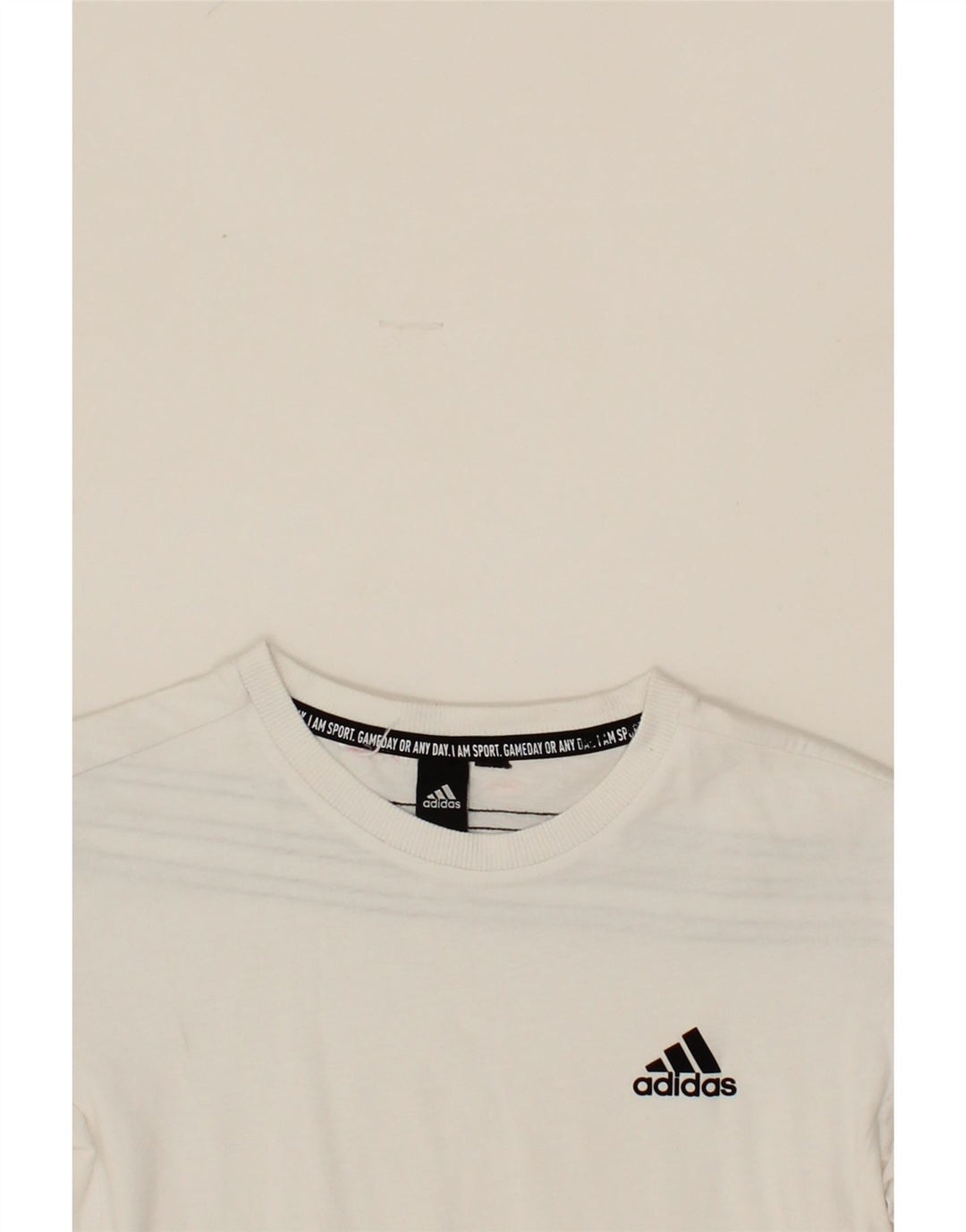 ADIDAS Girls T-Shirt Top 9-10 Years White Vintage Adidas and Second-Hand Adidas from Messina Hembry 