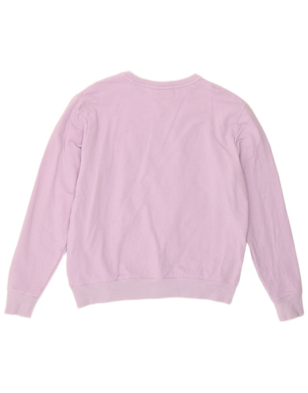Fila Womens Sweatshirt Jumper UK 14 Medium Purple Cotton